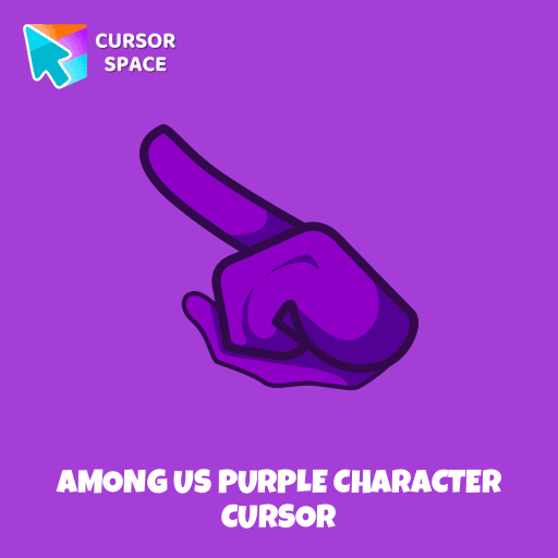 Among Us Purple Character cursor